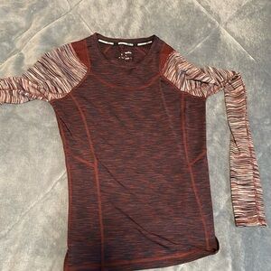 A&F Long Sleeve Silk Workout Shirt